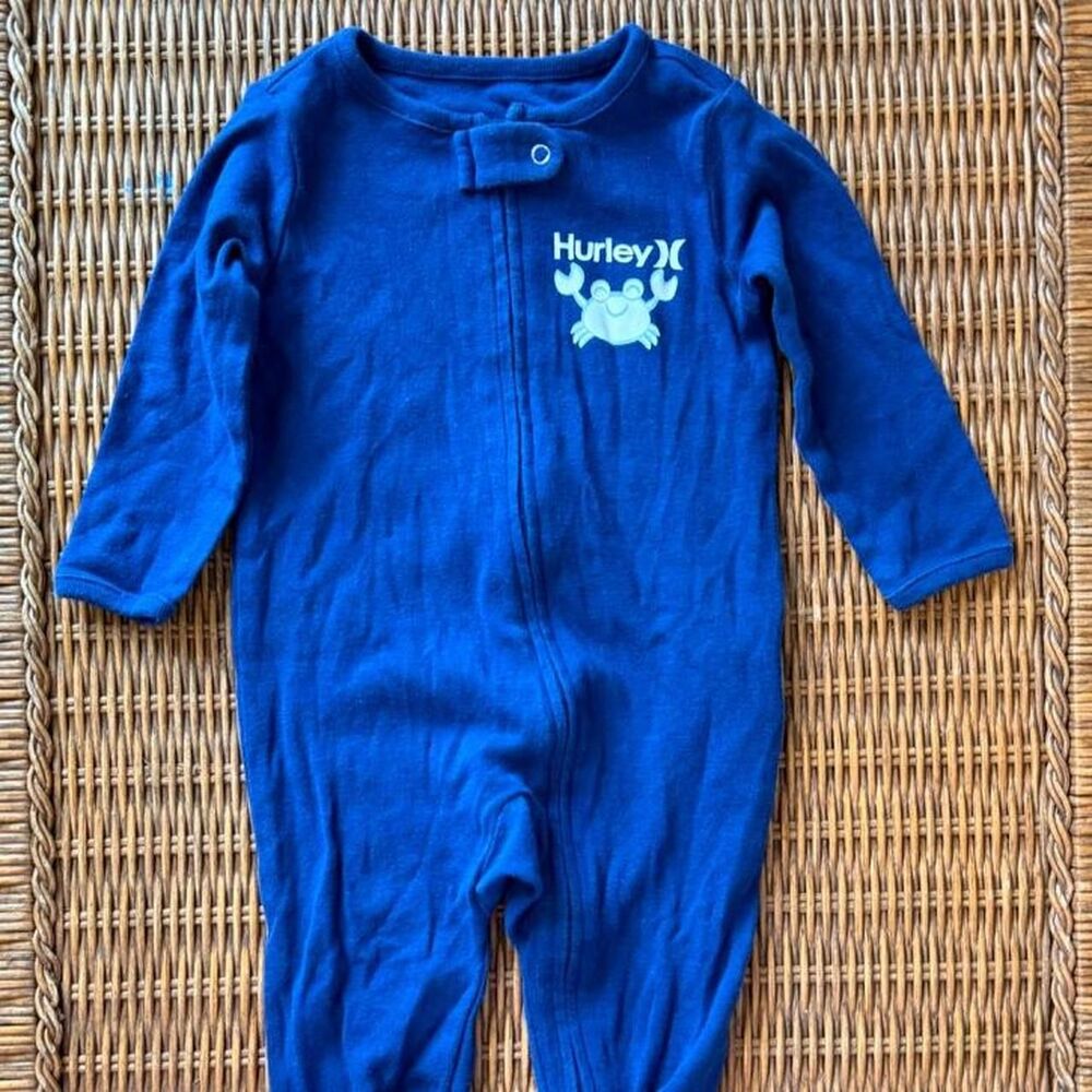 Hurley Men's Blue and Navy Sleepsuits-babygrows